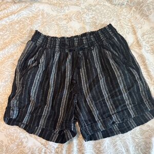 Briggs New York Black and White shorts with Stripes